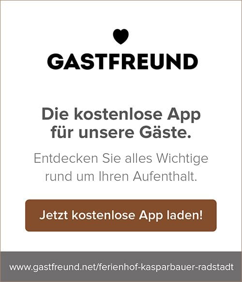 Gastfreund-App - Kasparbauer