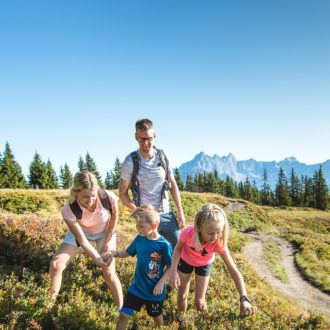 hiking on summer vacation in Radstadt