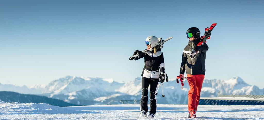 skiing on winter vacation in Radstadt