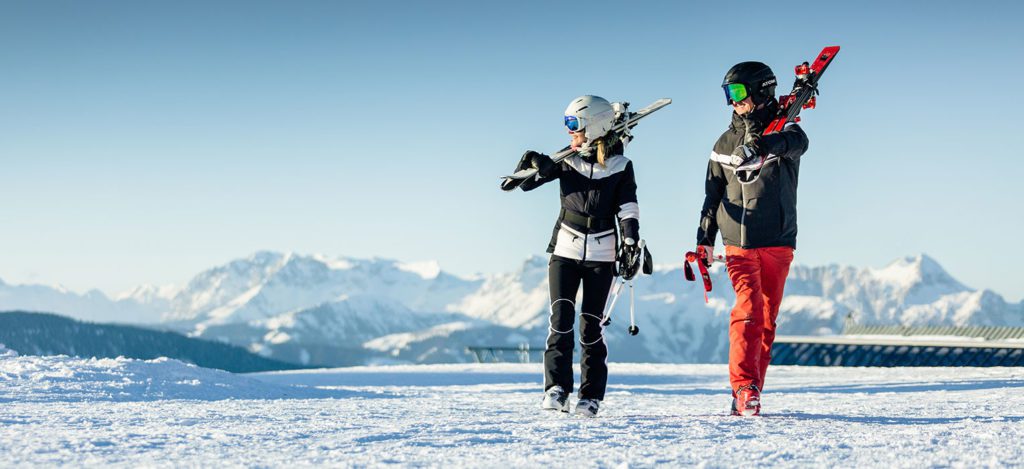 skiing on winter vacation in Radstadt