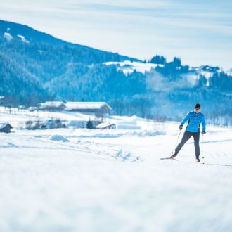 Cross-country skiing on winter vacation in Radstadt
