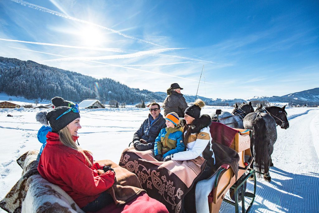 Pferdeschlittenfahren im Winterurlaub in Radstadt