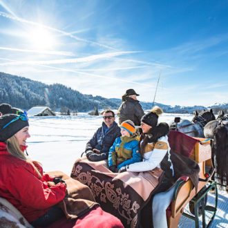 Pferdeschlittenfahren im Winterurlaub in Radstadt