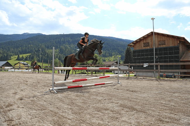 horseback riding on summer vacation in Radstadt